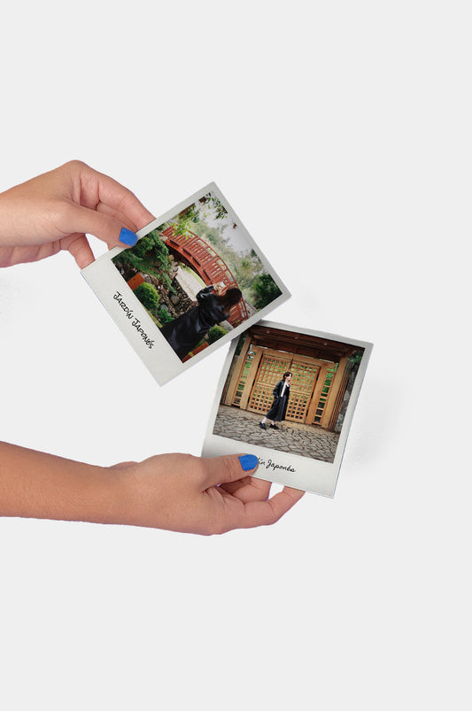 3x Imán Polaroid Look con Texto
