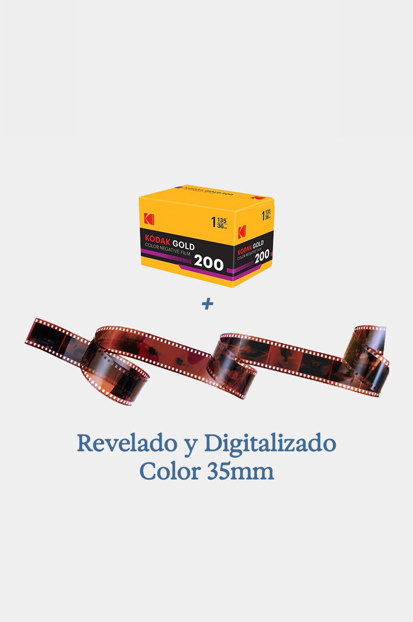 Pack Revelado Color - Kodak Gold 200 + Revelado con Digitalizado