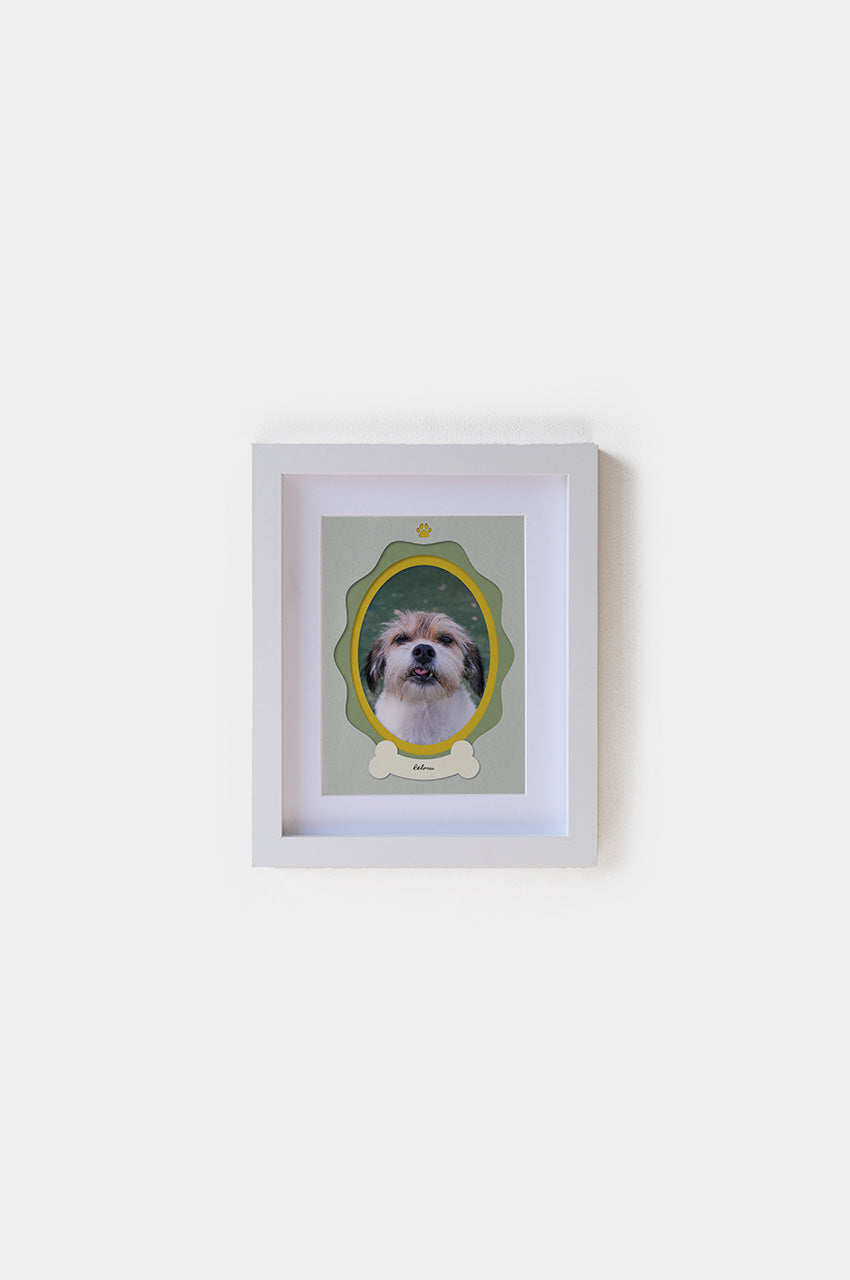 Marco Perrito Box Paspartú Blanco 15x20