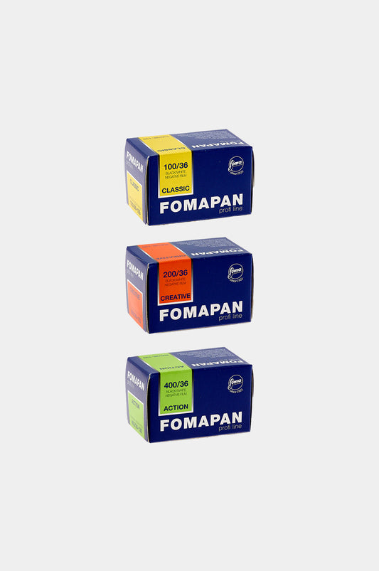 Pack Fomapan B&N - Foma 100 + Foma 200 + Foma 400