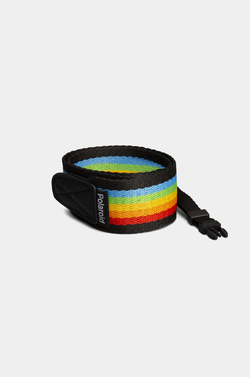 Polaroid Camera Strap Flat Rainbow