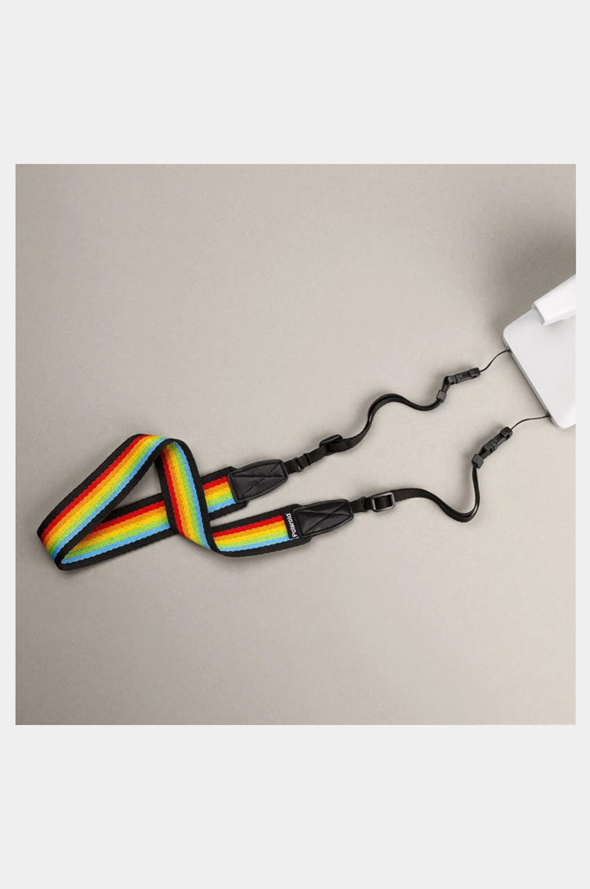 Polaroid Camera Strap Flat Rainbow