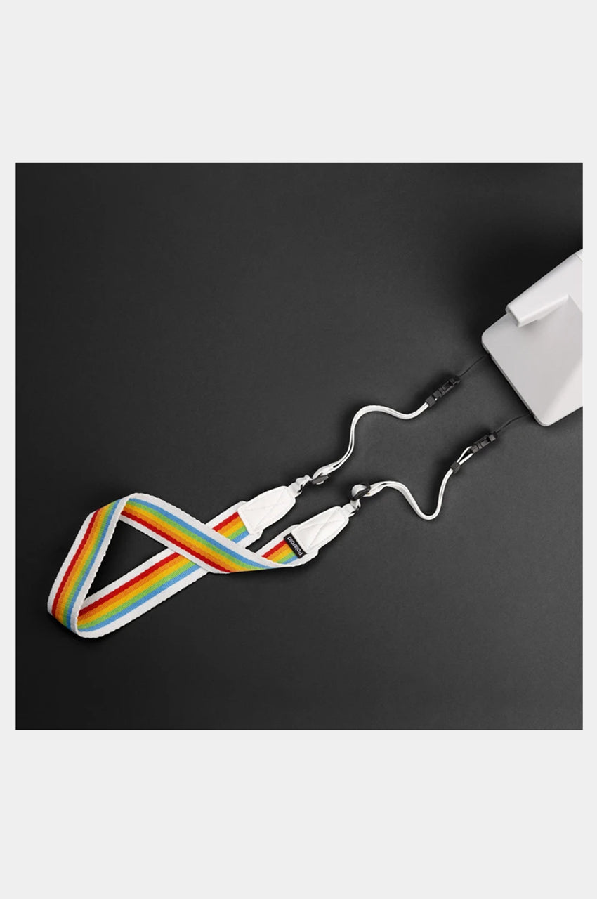 Polaroid Camera Strap Flat Rainbow