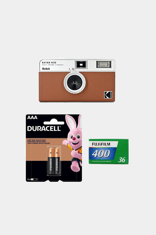 Kodak H35 Brown + Fujifilm 400 + Pilas AAA