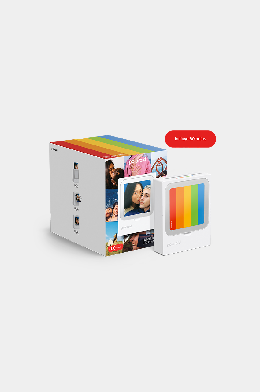 Polaroid Hi-Print 3x3 + 60 fotos - Impresora de bolsillo