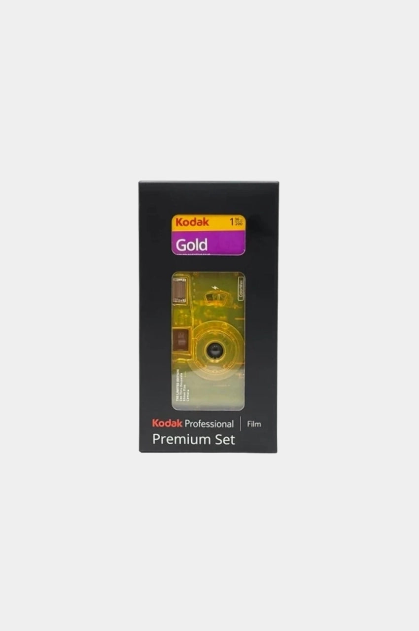 Premium Set Cámara Yellow + Kodak Gold 200