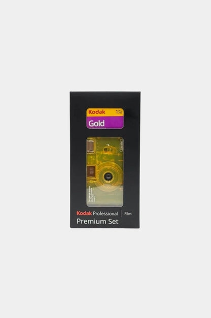 Premium Set Cámara Yellow + Kodak Gold 200
