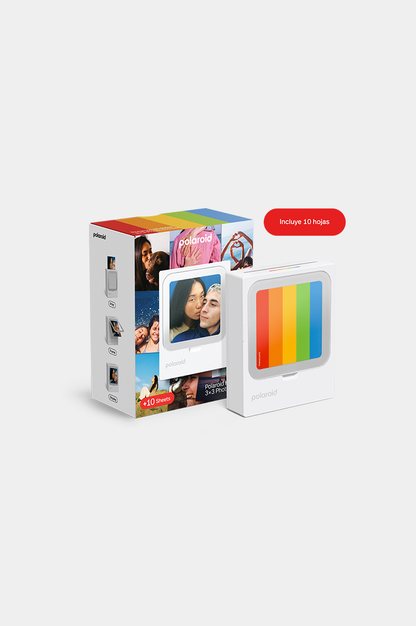 Polaroid Hi-Print 3x3 + 10 fotos - Impresora de bolsillo