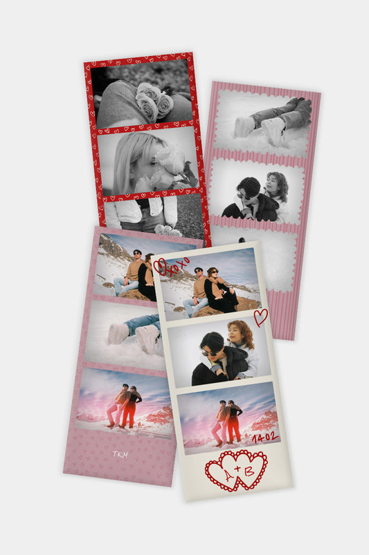 Fotomatón XOXO Edition con texto