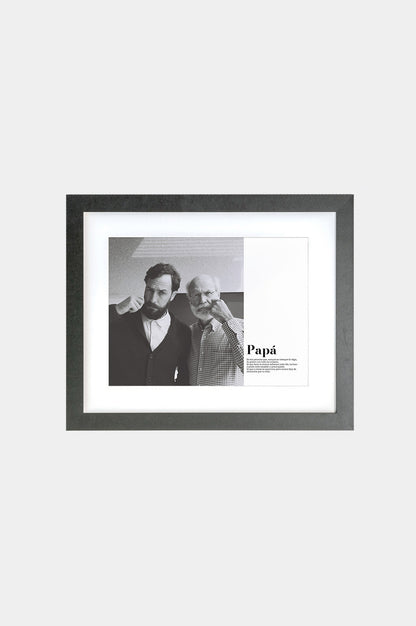 Marco Papá foto 30x40 Ancho Paspartu