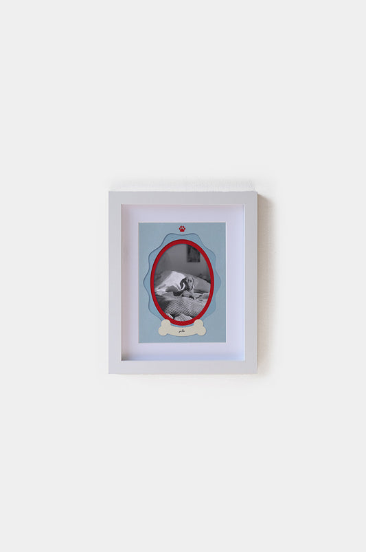 Marco Perrito Box Paspartú Blanco 15x20
