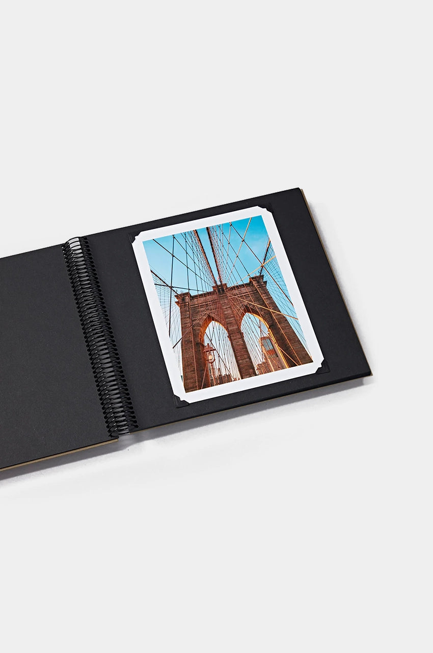 Álbum espiral Economy Medium black pages