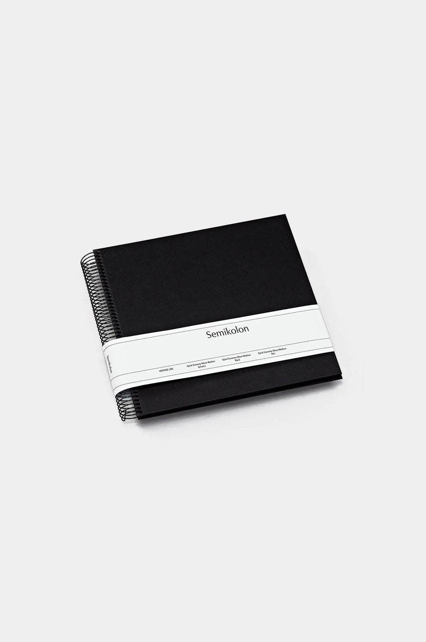 Álbum espiral Economy Medium black pages